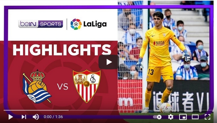 ไฮไลท์ฟุตบอลลาลีกา สเปน เรอัล โซเซียดาด 0 - 0 เซบีย่า