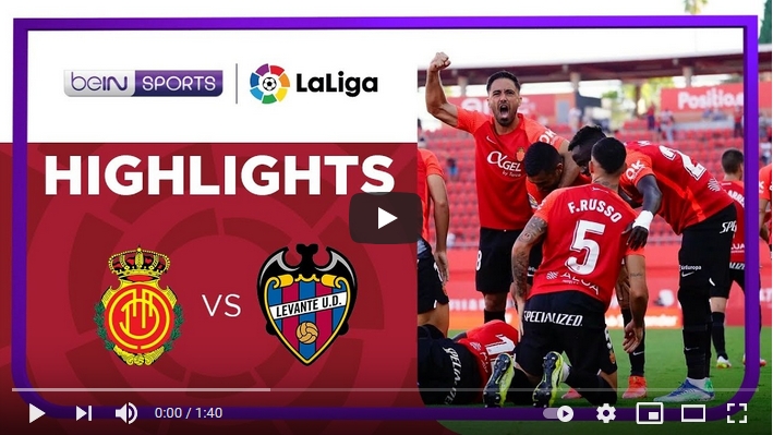 ไฮไลท์ฟุตบอลลาลีกา สเปน มายอร์ก้า 1 - 0 เลบานเต้