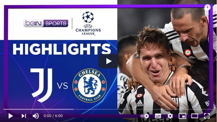 ไฮไลท์ฟุตบอลยูฟ่า แชมเปี้ยนส์ ลีก ยูเวนตุส 1 - 0 เชลซี