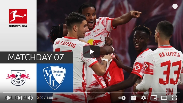 ไฮไลท์ฟุตบอลบุนเดสลีกา เยอรมัน แอร์เบ ไลป์ซิก 3 - 0 เฟาเอฟแอล โบคุ่ม
